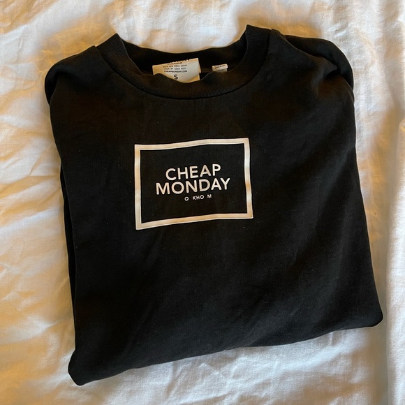 Cheap Monday Sweaters - Cheap Monday Jumper - Black Size S